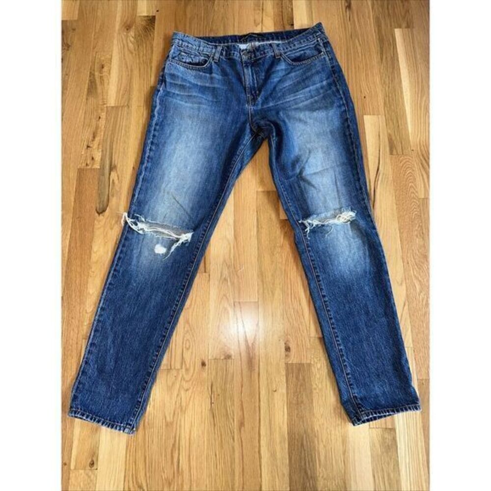 j‎ brand Jake bohemia jeans distressed ripped blue  30 x 30. MSRP $235
